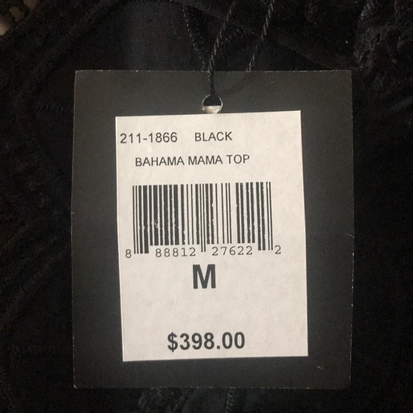 New Nanette Lepore Bahama Mama Top w Fringe Trim - Picture 4 of 6